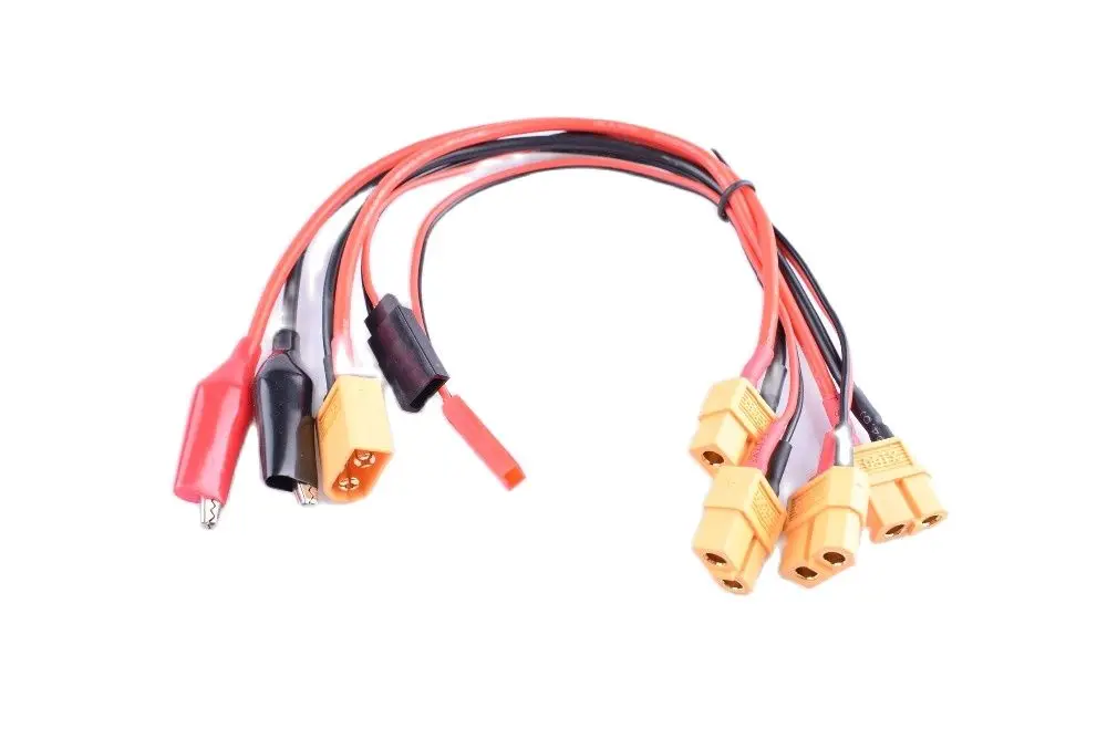 Set Di Cavi Di Ricarica Xt60 Femmina Da 4 Pezzi Jst Futaba Croc Clip Per Caricabatterie Rc Mini Htrc Imax B6Ac