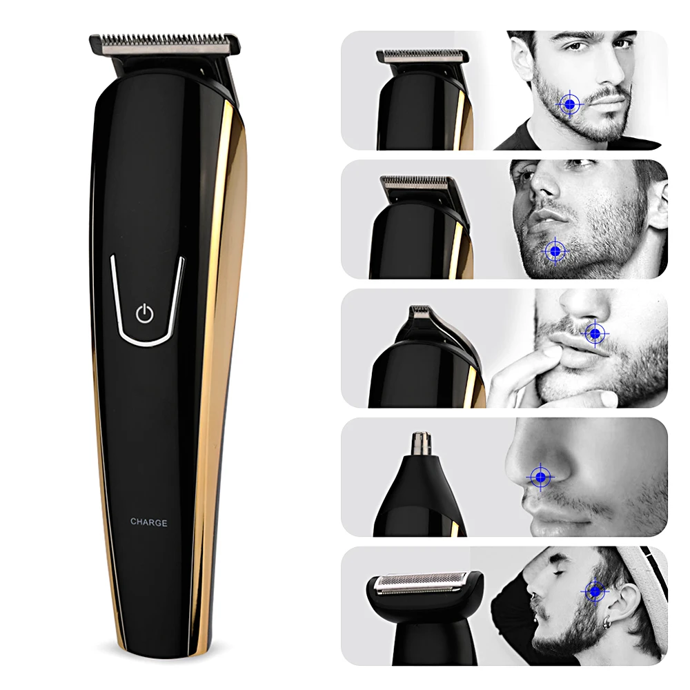 

Hair Trimmer Clipper Men Electric Men Shaver Beard Trimmer Professional Rechargeable Haircut Titanium Ceramic Blade Clipper