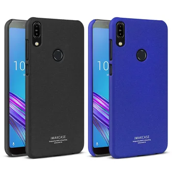 

Imak Cowboy Frosted Hard PC Cover Case for Asus Zenfone Max Pro M1 ZB601KL ZB602KL Case KickStand Case Screen Film+ Ring Holder
