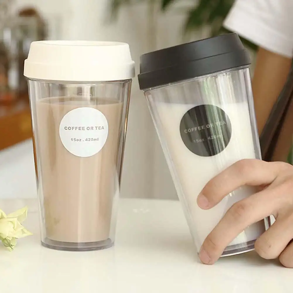 

320/420ml water bottle Transparent Coffee Tea Cup Heat Resistant Juice Beverage Drink Mug thermal mug Drinking Cup Heat Resistan