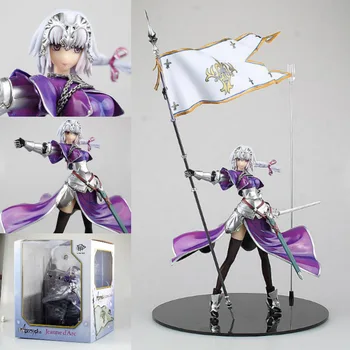 

25cm Fate Stay Night Zero Saber Apocryphe Jeanned'arc Joan Of Arc with flag Japanese Anime Figures Action Toy Figures Pvc Model