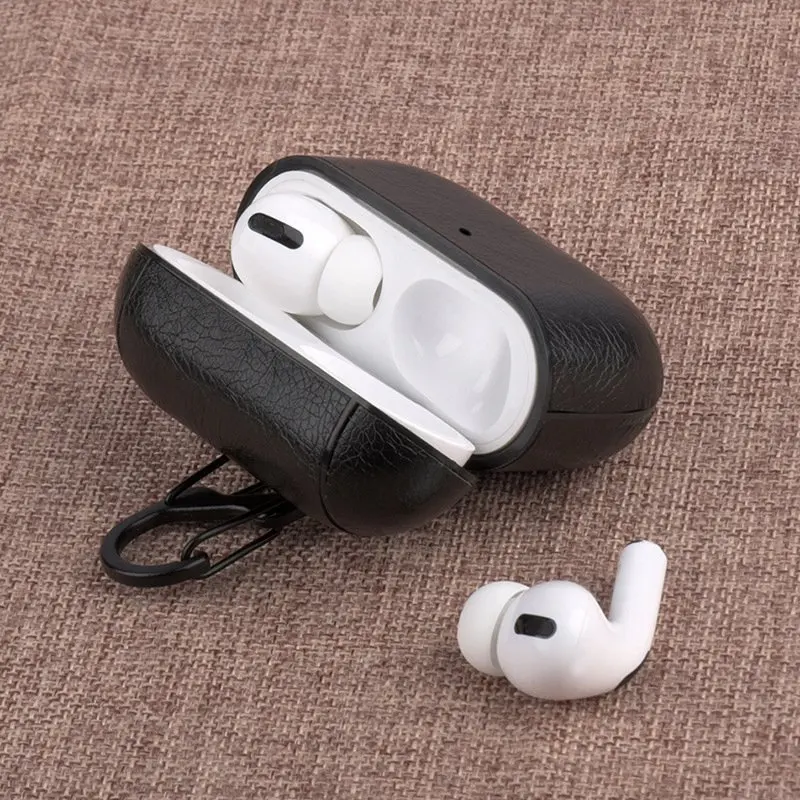 Кожаный чехол для Apple Airpods Pro 3, роскошная Противоударная кожаная сумка, Bluetooth чехол для наушников, чехол для AirPods Pro Funda Box Tapa