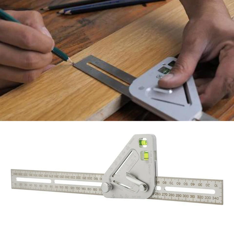 

1 Pc Multi-function Measuring Roof Revolutionizing Carpentry Utensil Tool Angle Ruler Home Garden Supplies