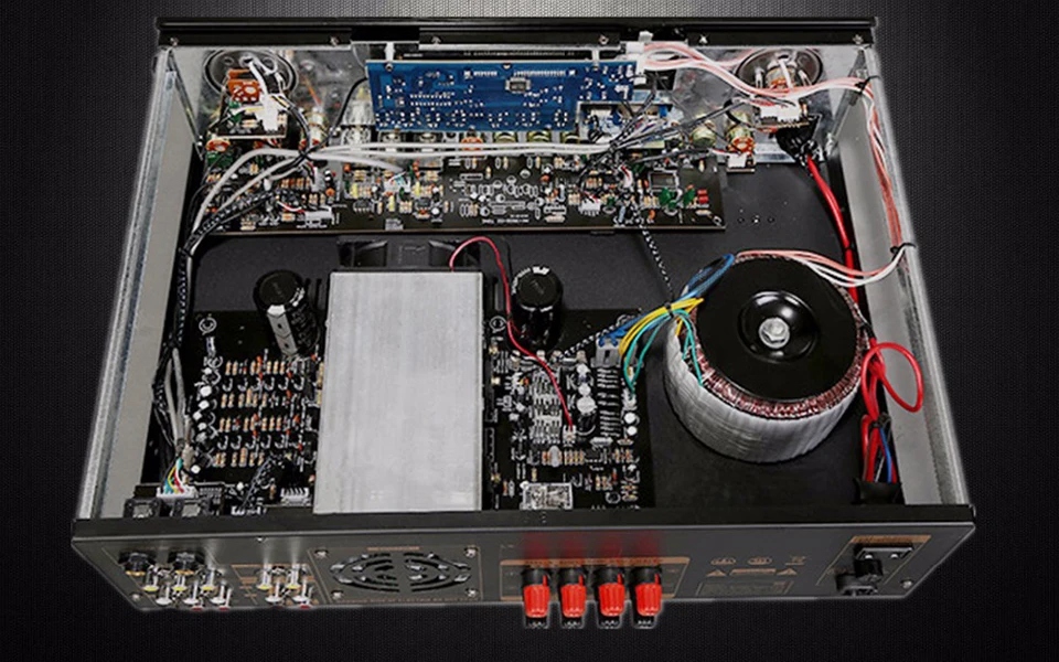 Профессиональный KTV Караоке Nobsound PM1000 Bluetooth усилитель с поддержкой MP5 USB/SD