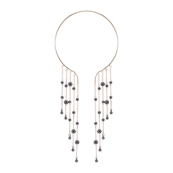 

Jewelry Chain Tassel Pendant Cuff Choker Necklace Waterfall Statement Jewelry Stylish Trend Fashion Accessories Clavicle Chain