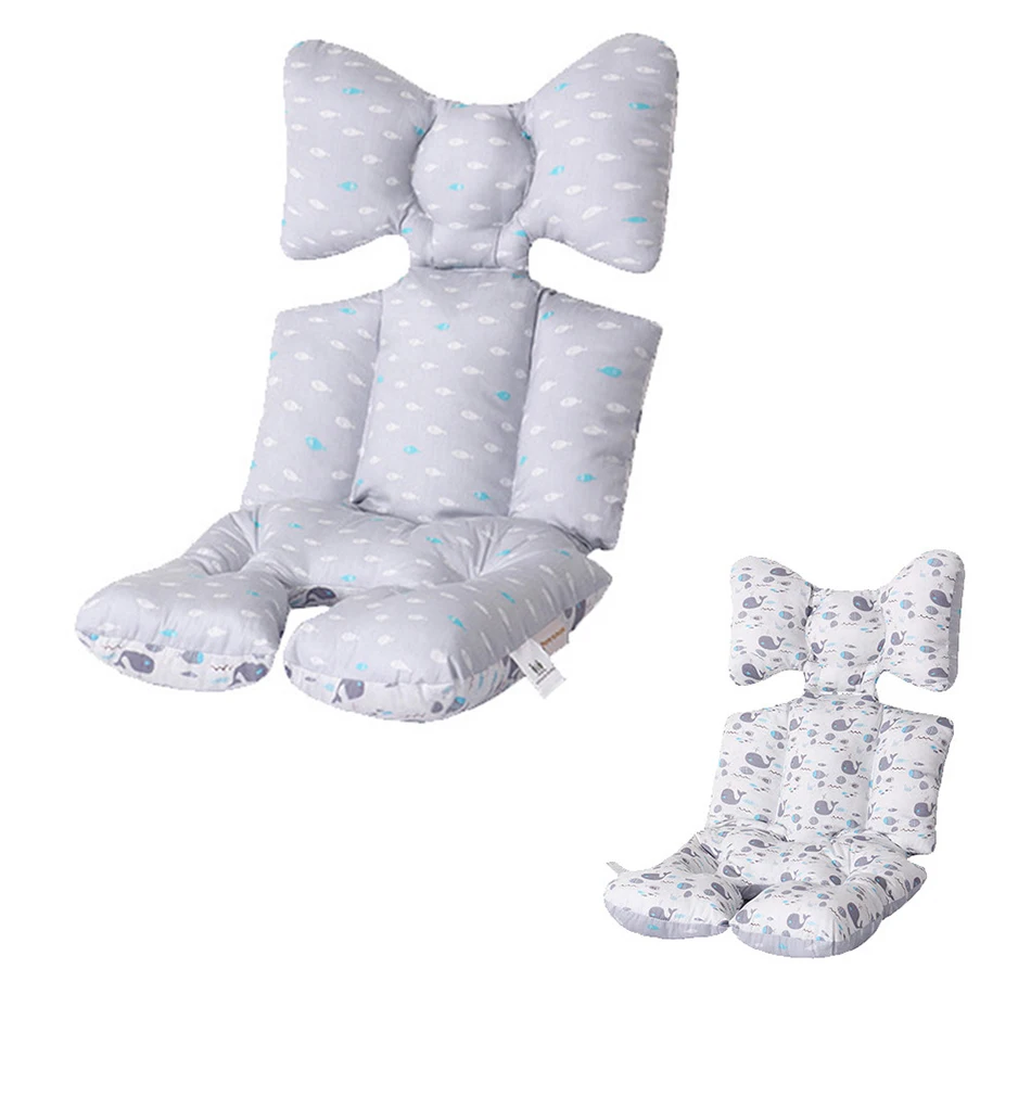 Двухсторонняя коляска с принтом мягкая детская подушка сиденье детские пеленки Хлопок коврик Детские коляски Аксессуары
