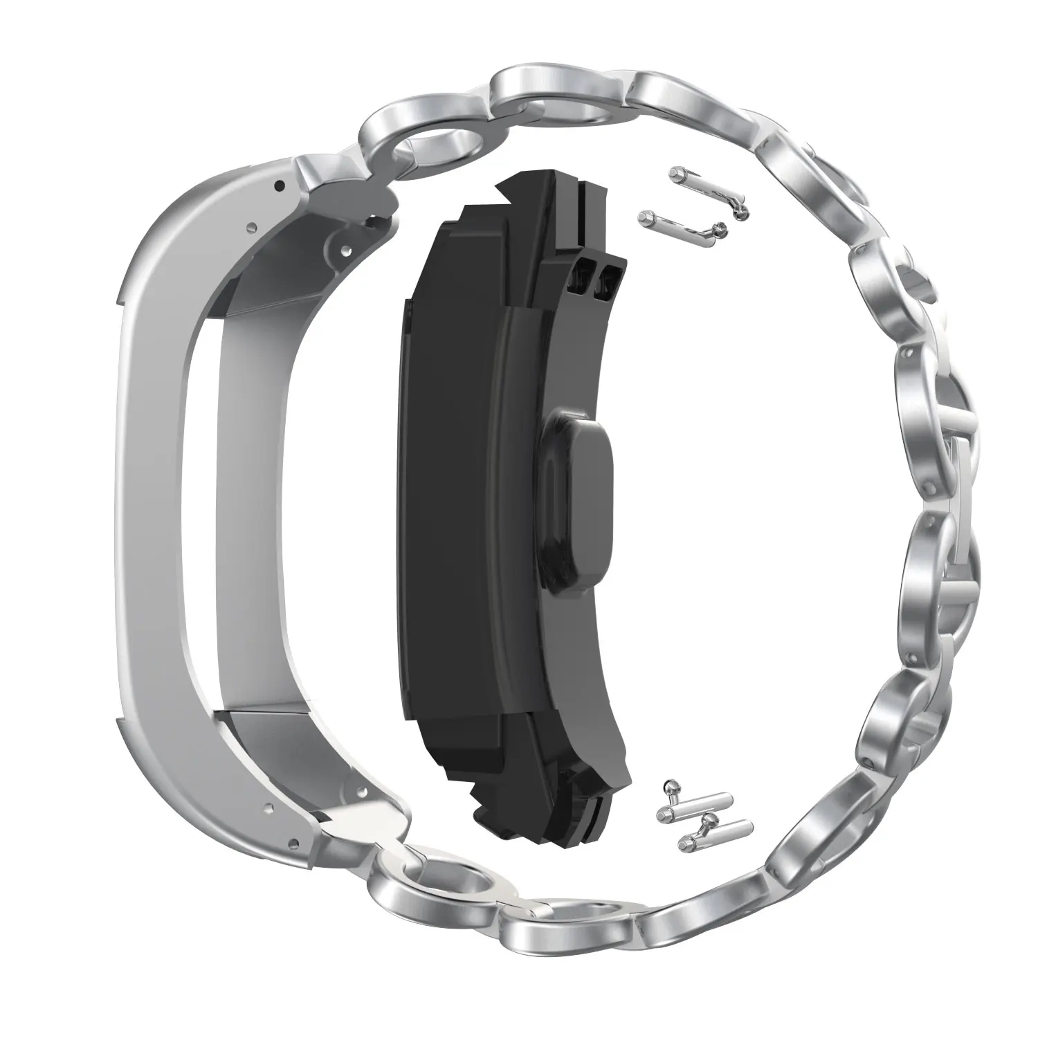 Ремешок из нержавеющей стали для Garmin Vivosmart HR полосы эллиптический стиль металлический браслет Repalcement для Vivosmart HR SmartWatch