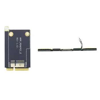 

1 Pcs MINI PCI-E Adapter Converter To Wireless Wifi Card & 1Pcs WiFi ISight Wireless Antenna Aerial Cable 817-01634