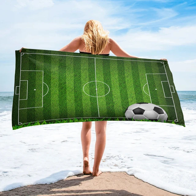 Soccer Football Game Gymnasium Bath Towel Camping Bathroom Accessories  Microfiber Beach Towel Bath Towels For Adults - Towel/towel Set - AliExpress