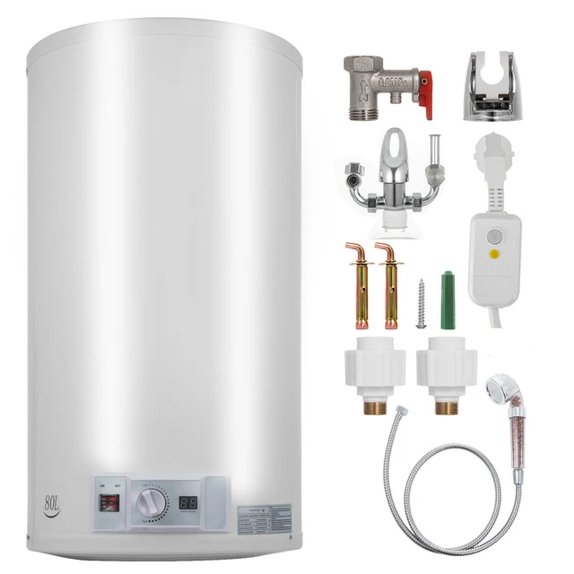 Vevor 80l Electric Hot Water Heater Boiler Storage Tank W/ Shower Head  Vertically - Electric Water Heater Parts - AliExpress