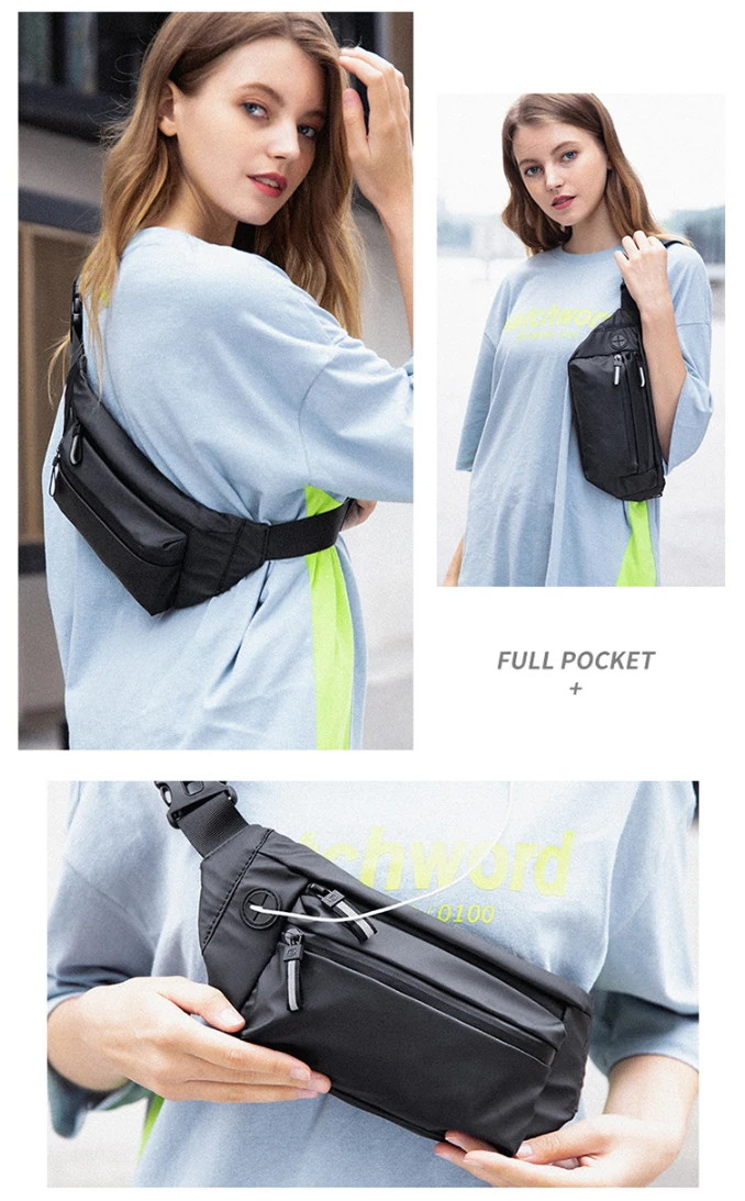 Дорожная поясная сумка для женщин, модная уличная спортивная сумка через плечо, повседневная Водонепроницаемая многофункциональная сумка, Мужская нагрудная сумка G210