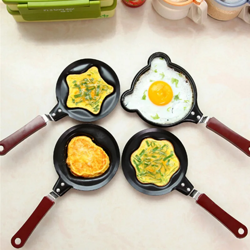 Mini Cute Omelette Pan Funny Cartoon Breakfast Grill Frying Pan Egg Pancake Pan  Non-Stick Cooking Pots Breakfast Cookware - AliExpress