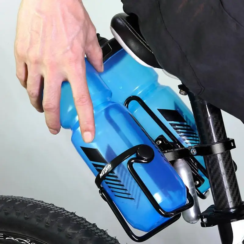 MTB велосипед Handbar двойной держатель бутылки воды зажим велосипедный контейнер зажим-адаптер велосипедное седло держатель для воды