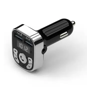 

Bluetooth Wireless Car kit Handfree LCD FM Transmitter Dual MP3 AUX disk USB TF Car Card Music Player Charger Wholesale U D1K9