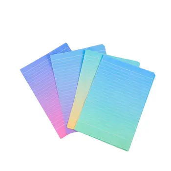 

4 Sets Creative Gradient Envelopes Letter Paper Lovely Writing Stationery Envelope Set for Party Festive (4 Letter Paper and 2 E