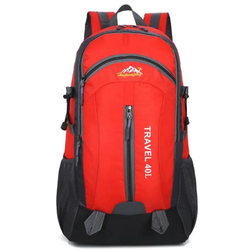 Red Color 40л USB зарядка открытый альпинистский рюкзак Водонепроницаемый для верховой езды походный рюкзак для мужчин и женщин для отдыха на открытом воздухе Дорожная сумка - Цвет: Red Color