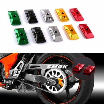 

For Kawasaki Ninja 400 2018 Motorcycle Accessories CNC Aluminum Alloy Rear Fork Spindle Chain Plate Blocks Ninja400