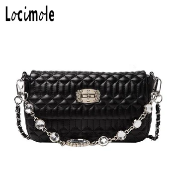 

Locimole Korean Diamond Square Bag Portable Women Shoulder Bags Fashion Female Crossbody Bag Leather Handbag BIZ249 PM49