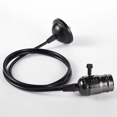 Pearl Black switch Патрон цоколя лампы E27 фитинг лампа стопконтакт Soquete Винтаж дуиль ампула Ретро Lampenfassung Золотой/Серебряный/черный - Цвет: Pearl Black switch