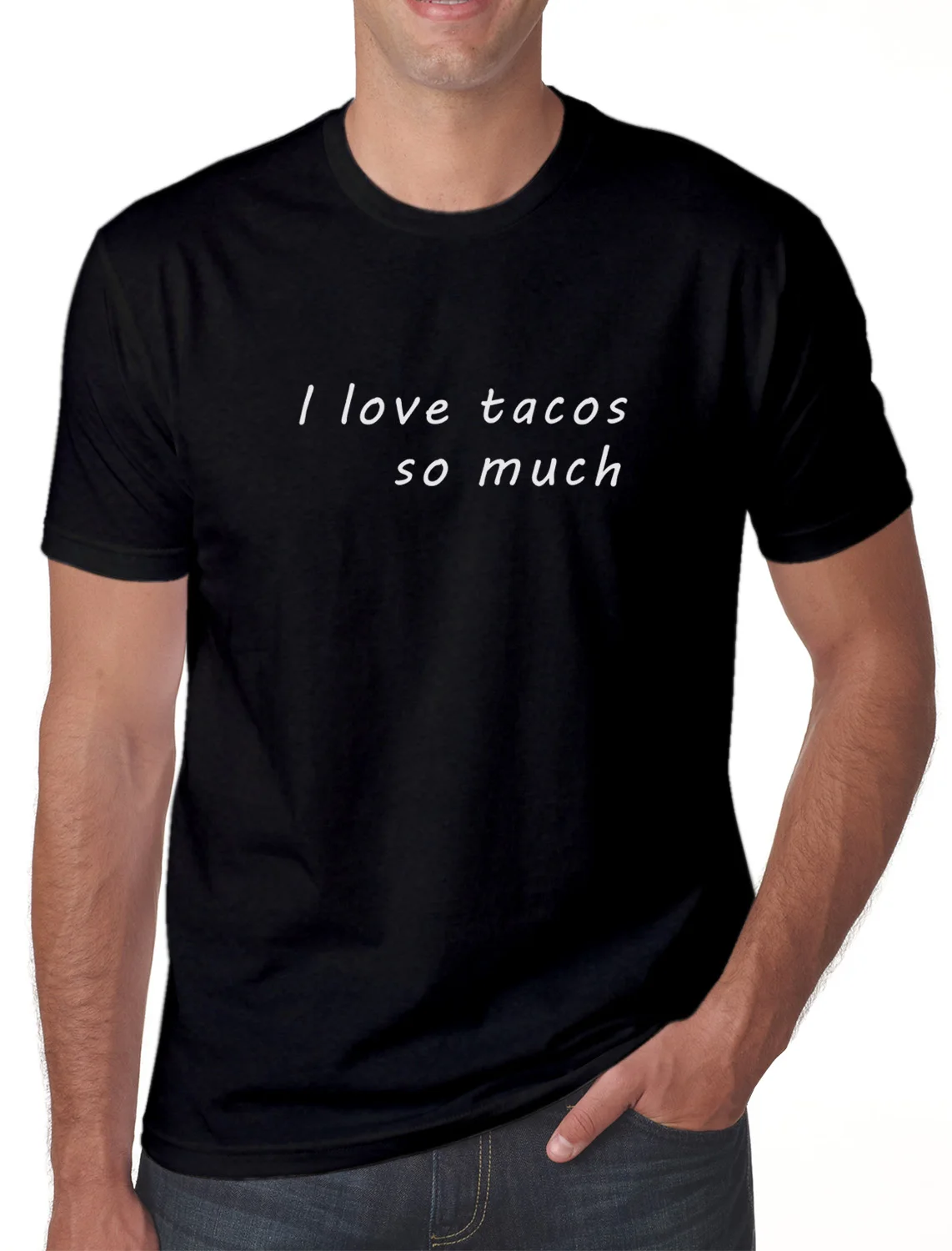 I Love Tacos So Much мужская рубашка с рисунком хлопковая Повседневная подарок бойфренду