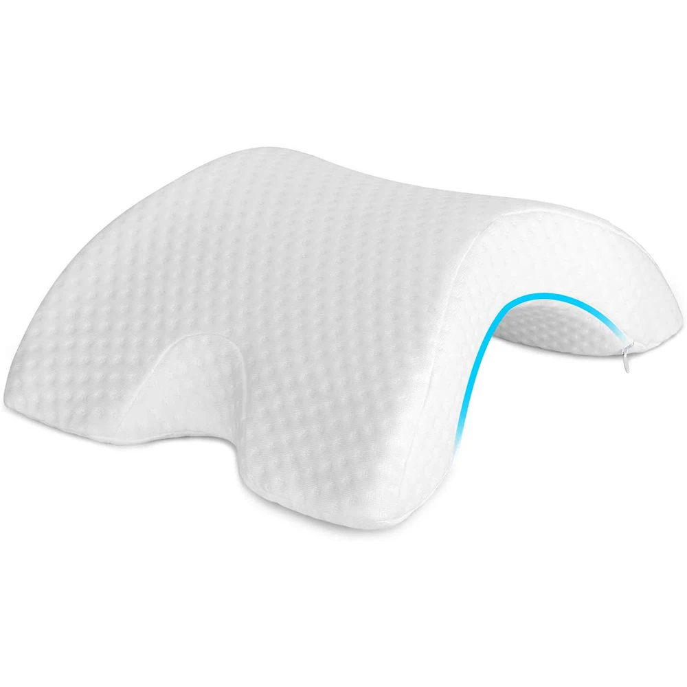 Arch Memory Foam Memory Foam Pillow Pillow Durable Soft Travel Office Sleep Relief The Pain White Arched Pillow Lunch Break