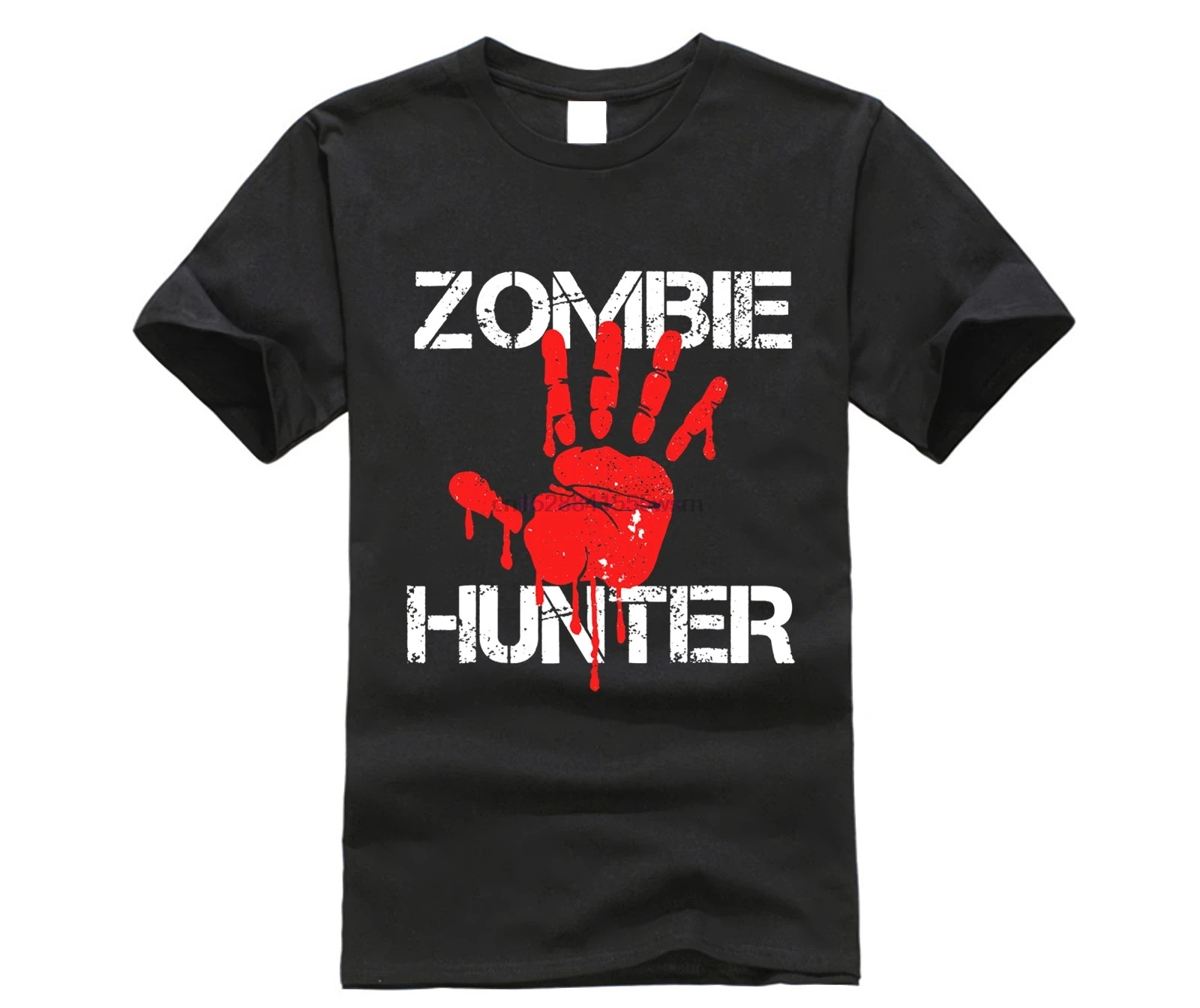 Zombie Hunter T Shirt Halloween Hunting Blood Hand Outfit | Мужская одежда