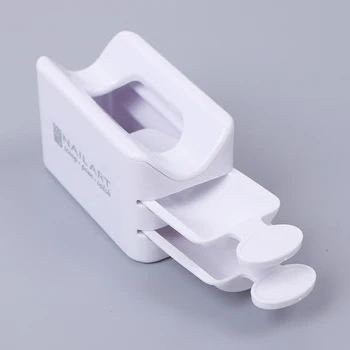 

Portable Dipping Powder Recycling Tray White Nail Glitter Magic Mirror Powder Sequin Rhinestone Recycling Box Manicure