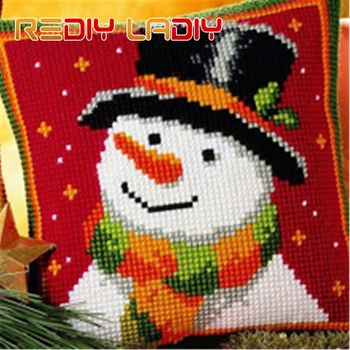 

DIY Cross Stitch Cushion Cover Cartoon Cars 100% Acrylic Yarn Pillow Case Chunky Cross-Stitch Kits Home Decorative Throw Pillows