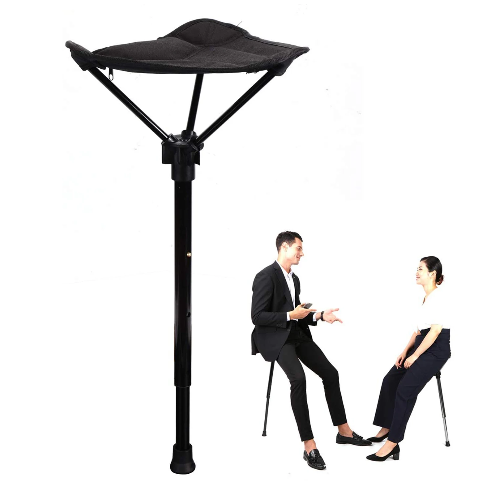 Folding Chair Adjustable Telescopic Folding Stool Fishing Tools Chair Portable High Chair Single Leg Outdoor Camping
