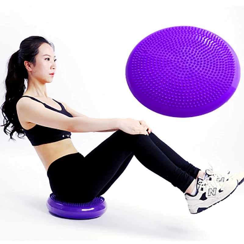 

33x33cm Inflatable Yoga Balance Mat Massage Ball Thick Explosion-Proof Balance Ball Fitness Cushion Balance Mat