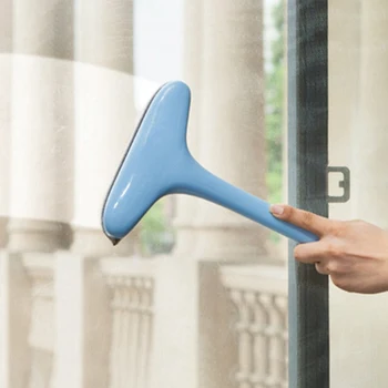 

1 Pc High Quality Glass Window Cleaner 2-in-1 Cleanning Brush Wiper Handle Bathroom Wall Cleaner Brush Dropshipping 54*21*4.5cm