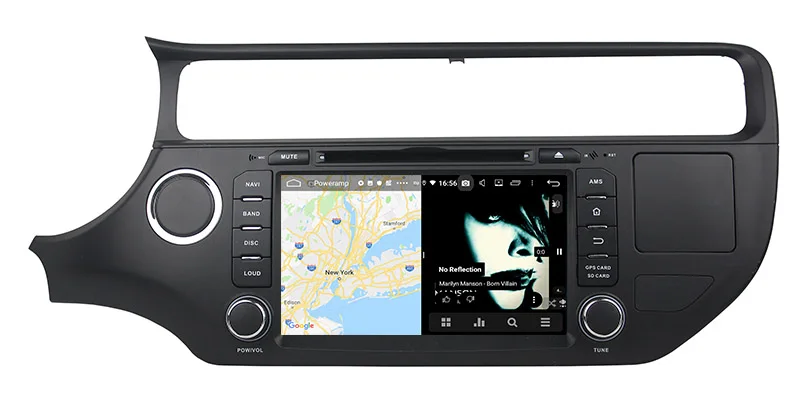Belsee Android 9,0 DSP Автомобильный мультимедийный dvd-плеер " Сенсорный экран радио gps навигацией, Wi-Fi, 1280*720 для Kia Rio 3