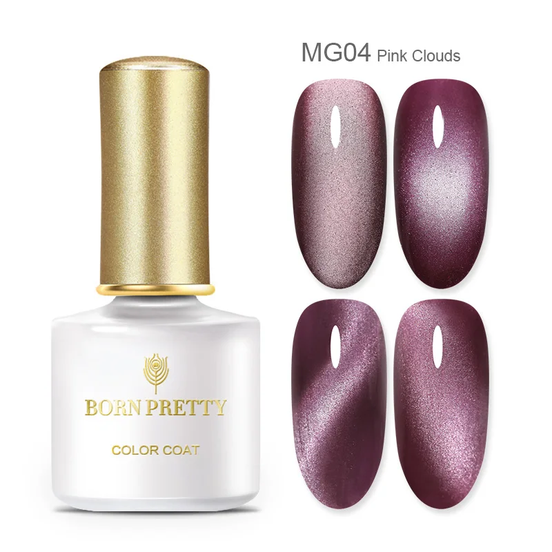 MG04 BORN PRETTY 5ml 9D Magnetic Cat Eye Nail Gel Polish Soak Off UV LED Nails Varnish Galaxy Star Magnet Nail Art Manicure Lacquer - Цвет: MG04