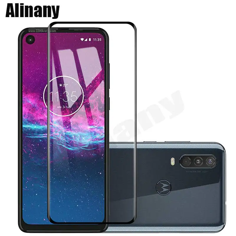 

Tempered Glass For Motorola One Action Full Cover Screen Protector Motorola One Action OneAction Glass Protective Film