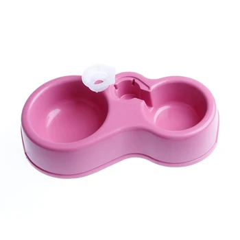 

Dog Cat Cute Pet Puppy Cat Automatic Water Dispenser Food Dish Bowl Feeder New