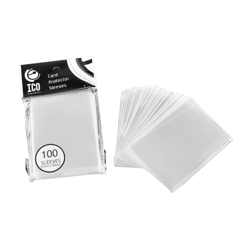 

100pcs/pack 65*90mm Transparent Card Protector Sleeves ID Card Holder Wallets Purse Business Credit Card Protector Cover Bags