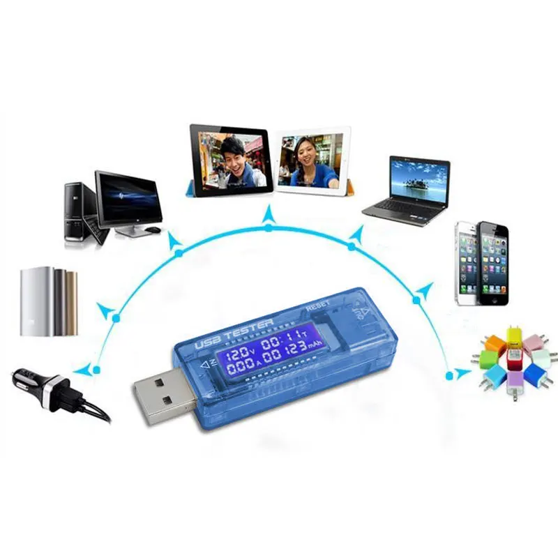 USB измеритель тока Емкость портативное зарядное устройство с USB вольт ампер тестер power Bank доктор вольтметр для напряжения Амперметр зарядное устройство детектор