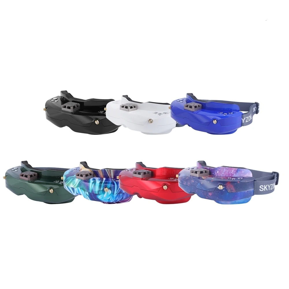 new FPV Goggles SKYZONE SKY02C 5.8Ghz 48CH Diversity Support DVR HDMI& Head Tracker Fan For RC Racing Drone Spare Parts
