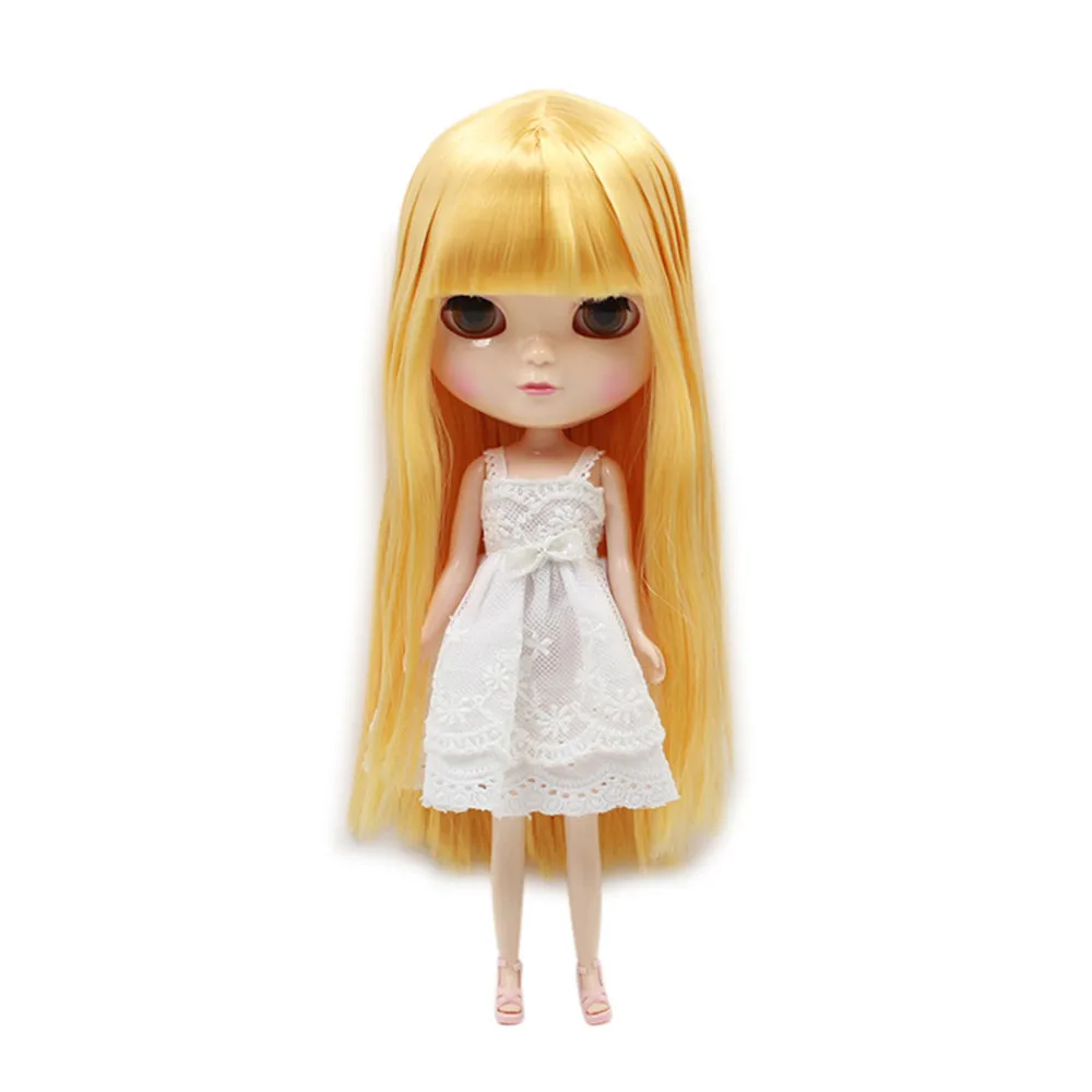 Blyth Dolls 1/6 шарнирное тело как ледяная кукла высокого качества специальное предложение с платьем и обувью макияж тренировочные игрушки для детей - Цвет: Фиолетовый