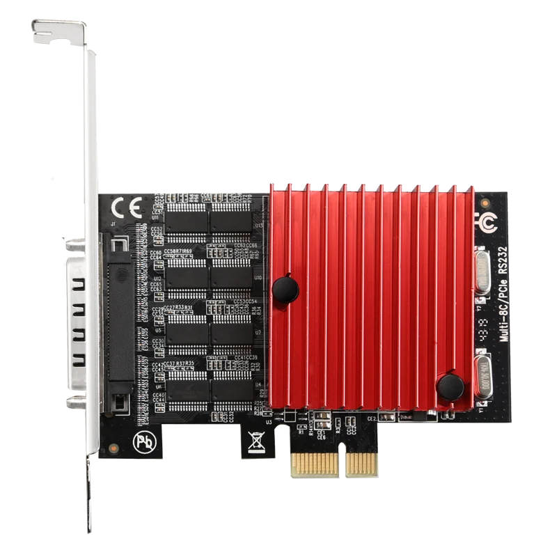PCI-Express до 8 портов RS232 DB9 последовательная карта с выходным кабелем asix mcs9900 чипсет pcie высокоскоростная RS-232 920кб