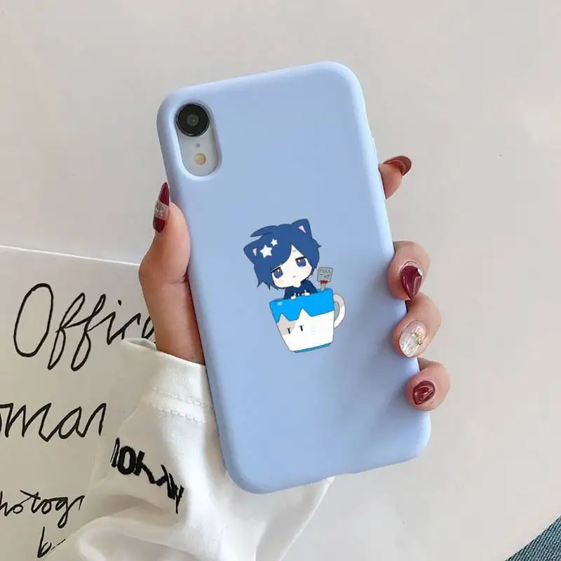 Чехол для телефона с аниме mafumafu iphone 13 12 11 Pro Max X XS XR мягкий чехол карамельного цвета