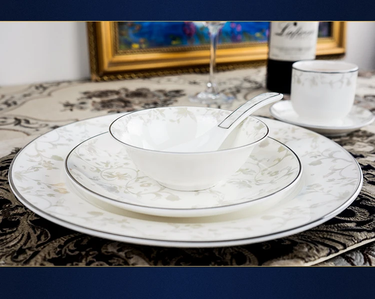 Роскошный керамический стейк блюдо для еды в скандинавском стиле столовая посуда в ретро стиле миска Ins тарелка чашка высокого класса столовая посуда набор культуры классический