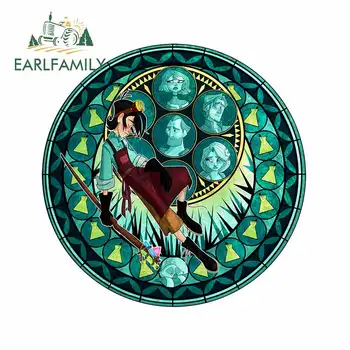 

EARLFAMILY 13cm x 12.9cm For Anime Car Styling Stickers Vinyl Material Decal Waterproof Laptop Bumper Decoration For JDM SUV RV