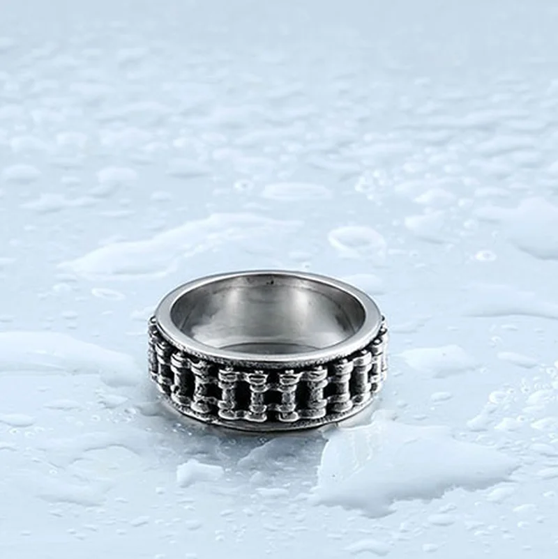 Finger Ring Chain Ring for Men Hip Hop Party