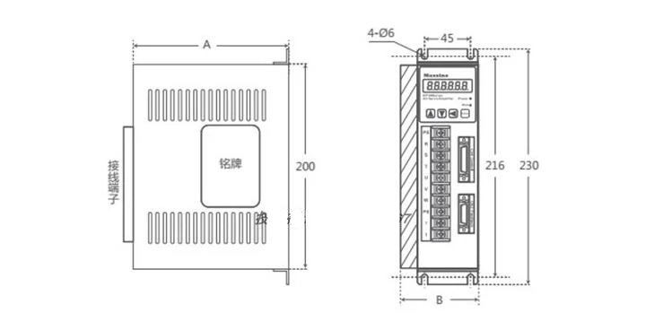 EP100B-3A трехфазный AC220V/50-60 Гц Макс 13A 1.4KW цифровой AC сервопривод заменить EP100B-2A