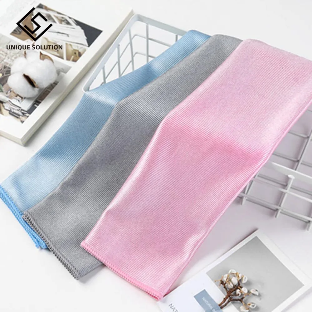 No Trace Absorbable 3 Size Soft Microfiber No Lint Window Car Rag Cleaning Towel Kitchen Cleaning Cloth Wipes Wipe Glass Cloth 1