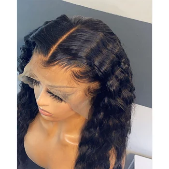 

13x6 Deep Part Lace Front Human Hair 180% Deep wave Wigs for Black Women Remy Brazilian Lace Frontal Wigs With Baby Hair