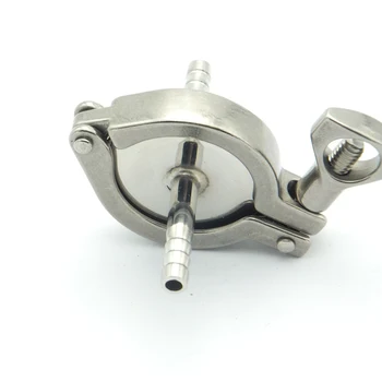 

304 Stainless Steel Sanitary Pipe Fitting Set 19mm Hose Barb Ferrule + 1" Tri Clamp + Silicon Gasket For Home Brew