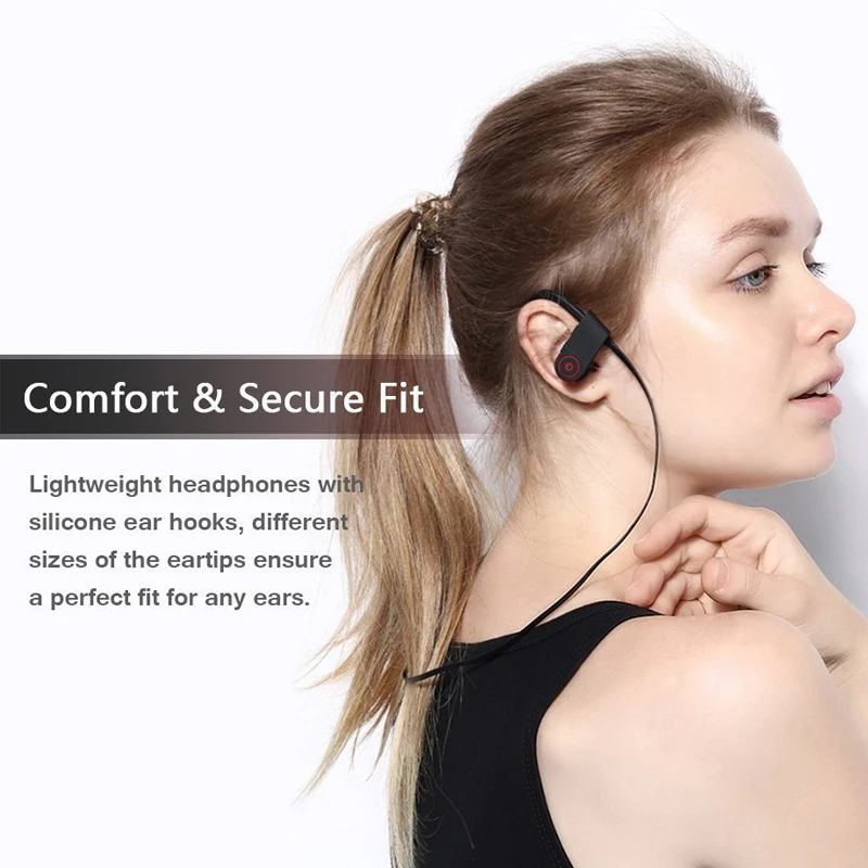 Sport Bluetooth Headphone Stereo Ear hook Wireless Earphones Waterproof Bluetooth 5 0 Headset With Microphone For iPhone Huawei