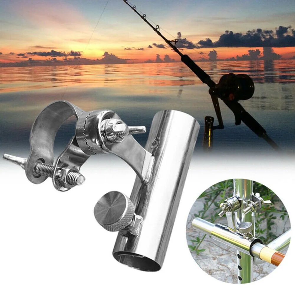 

Clamp Outdoor Fishing Rod Holder Clip Boat Chair Mount Rail Hardware Bracket Practical Stainless Steel Corrosion Resistance